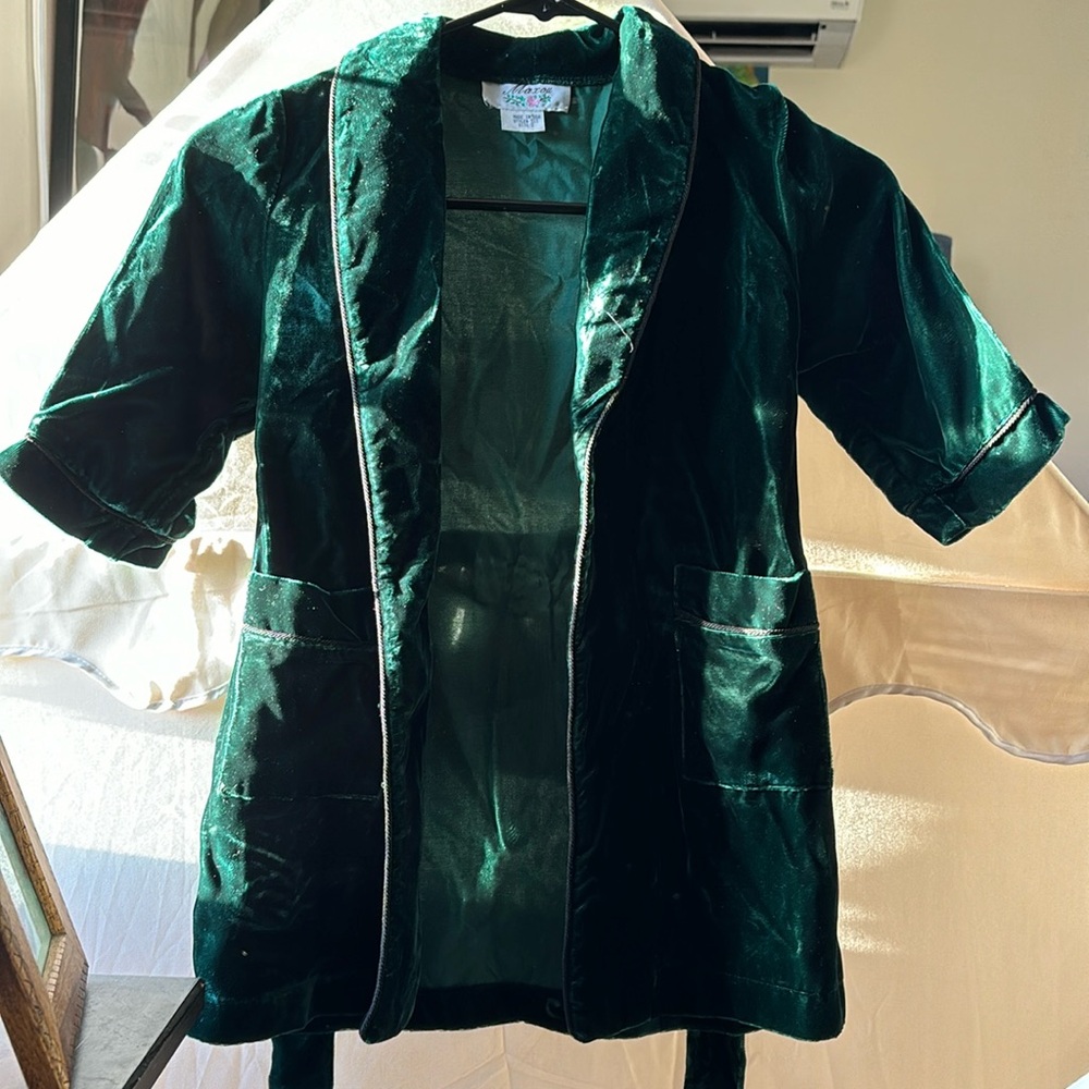 100% Vintage Velvet Toddler Robe